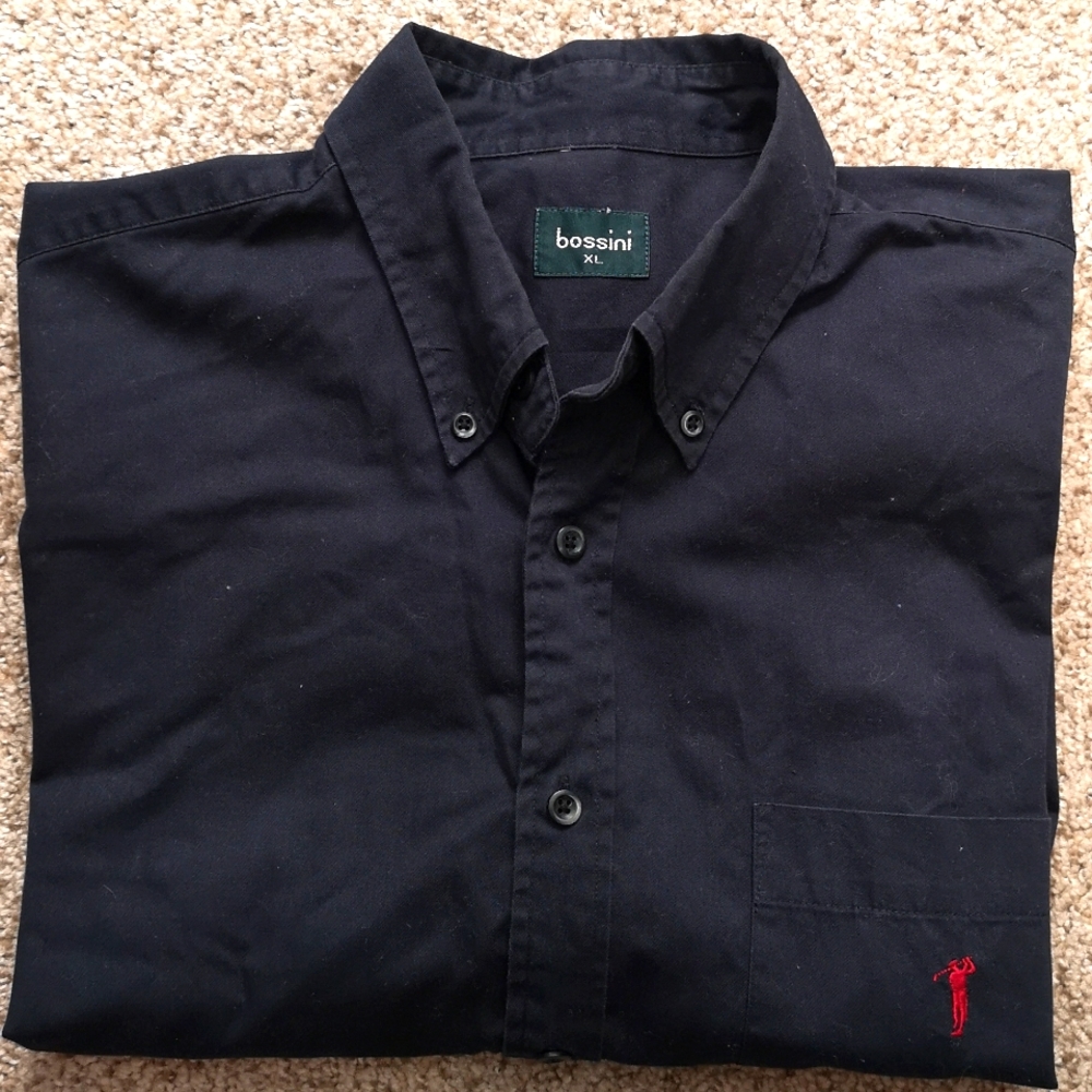 Bossini Short Sleeve Blue Shirt – Very Good Condition (L/XL)